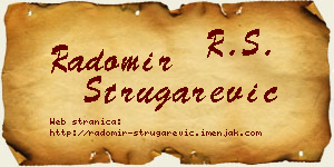 Radomir Strugarević vizit kartica
